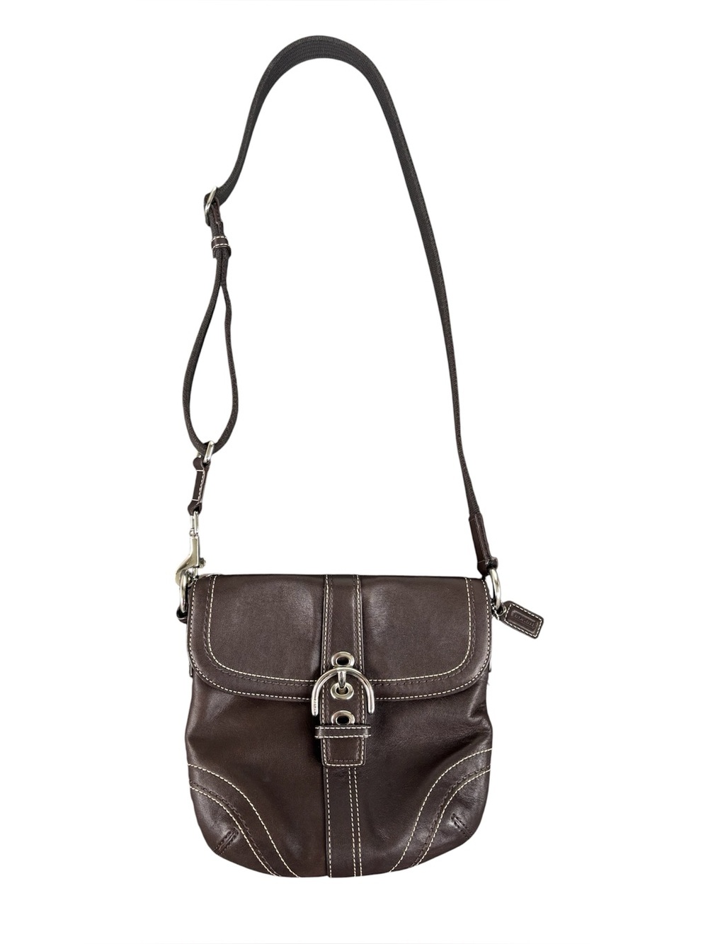 Coach Soho Dark Brown Leather Crossbody Bag